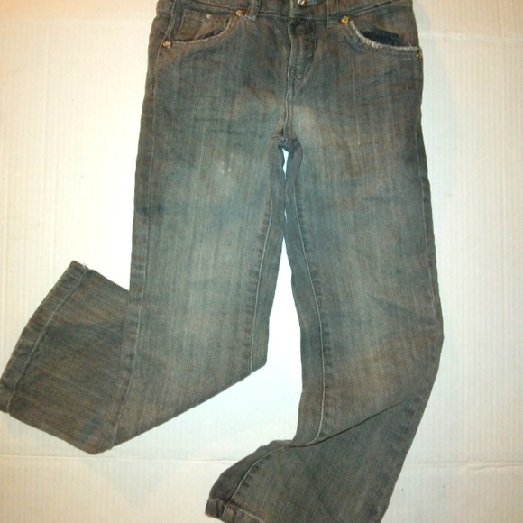 ☆EUC☆LEVI'S☆Little Girls Flare Leg 6X adjustable Waist denim Jeans - Picture 14 of 14